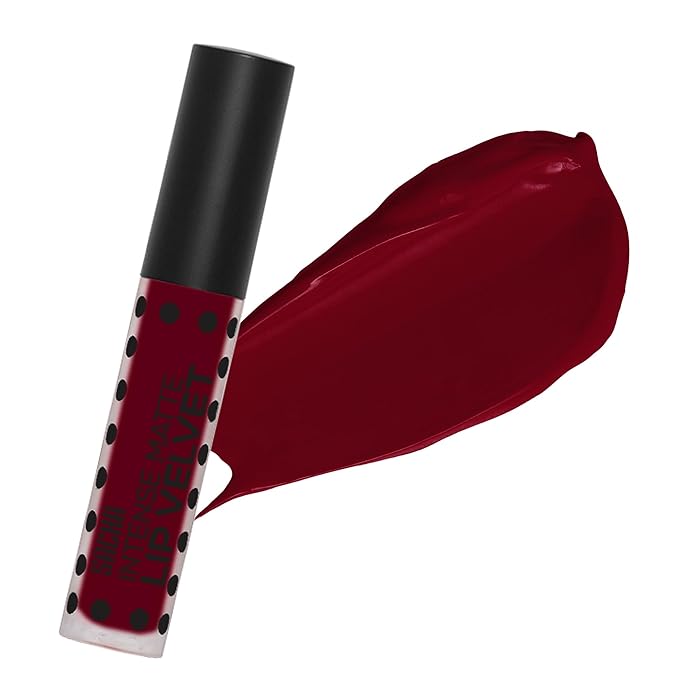 Sacha Cosmetics Intense Matte Lip Velvet Liquid Lipstick, Long-Lasting Velvet Matte Finish, 0.2 fl.oz Hang Over Red