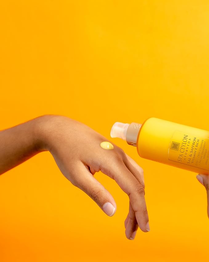 SPA CEYLON Sal and Saffron Vitamin E Enriched 2-In-1 Deep Cleanser + Facial Treatment Masque | Complexion Renewal | Deep Pore Cleansing | Hydrating Masque