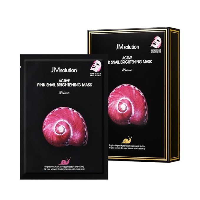 JMsolution Face Mask Bundle- Pink snail-Brightening Golden Caviar Mask-Collagen