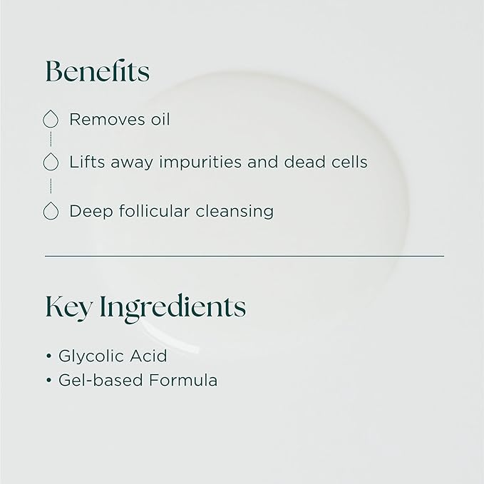 Marini SkinSolutions Bioglycolic Oily Skin Cleansing Gel - Glycolic Acid Face Cleanser for Extremely Oily/Problem-Prone Skin - Cruelty Free - Made in the USA - 6 fl oz