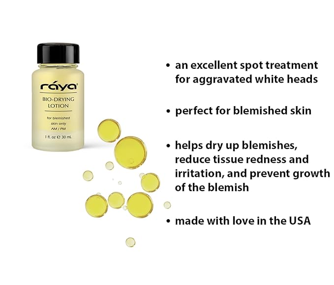 RAYA Bio-Drying Lotion (701) | Facial Spot Treatment for Break-Outs | Helps Dry Up White-Heads | Great for Over-Night Use