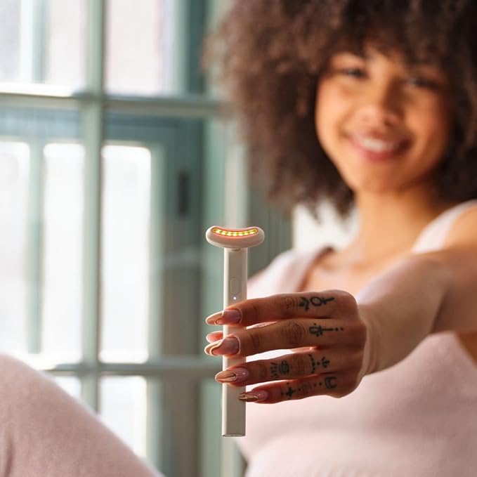 Kala Safe Light Wand | 4-In-1 Renewal Skincare Device | Multi Wavelength Technology (Red/Blue) | Touch-Sensitive Switch | Microcurrent Toning for Face/Neck | Skin Rejuvenation