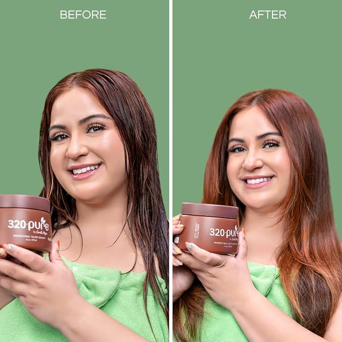 320Pure Hair Mask for Damaged Hair 16oz, Mascarilla para el cabello, Deep Conditioning Mask for Dry, Frizzy, Color-Treated & Curly, Hydrating Treatment for Growth & Repair
