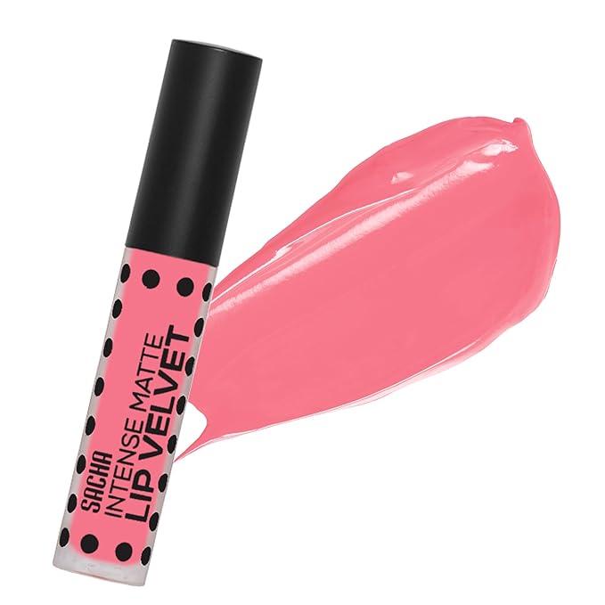 Sacha Cosmetics Intense Matte Lip Velvet Liquid Lipstick, Long-Lasting Velvet Matte Finish, 0.2 fl.oz. Trust Issues