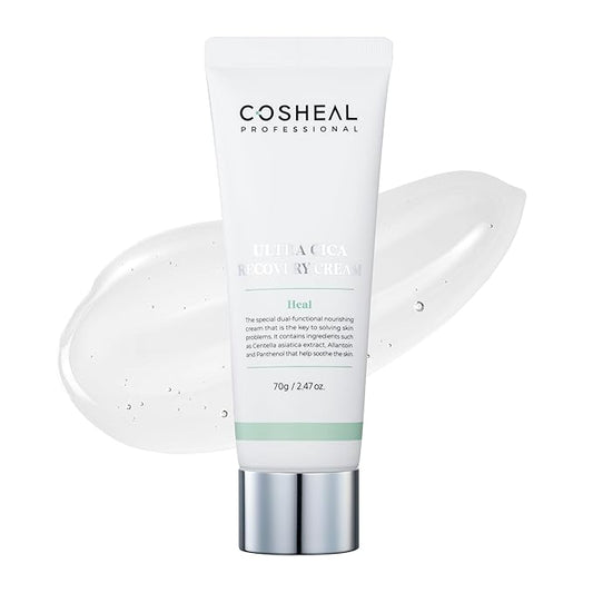 Ultra Cica Recovery Cream 2.47 oz, Skin-Calming Barrier Repair Gel Cream with Centella Asiatica, Allantoin & Panthenol, Soothes & Strengthens Sensitive Skin, Korean Skin care