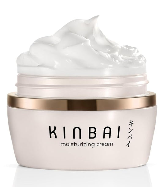 Moisturizer - Hydrating Face Cream for Dry Skin - Lightweight, Silky Texture - Collagen Boosting Peptides - Made in Japan - Wildflower Fragrance