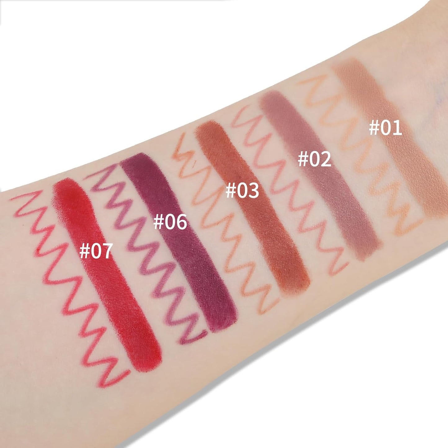 Boobeen Double-ended Lipstick Lip Liner Makeup Velvet Lipgloss Lipstick, Creamy Lip Pencil for Women Matte Long-lasting Matte Satin Finish, Nourishing and Non-fading (06#)