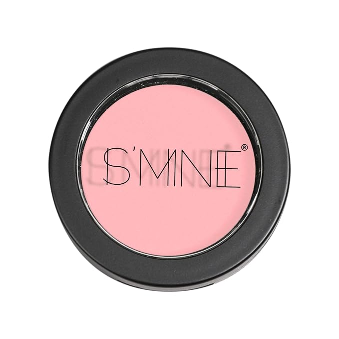 ISMINE Single Eyeshadow Powder Palette, Matte Light Pink, High Pigment, Longwear Single Eye Makeup for Day & Night