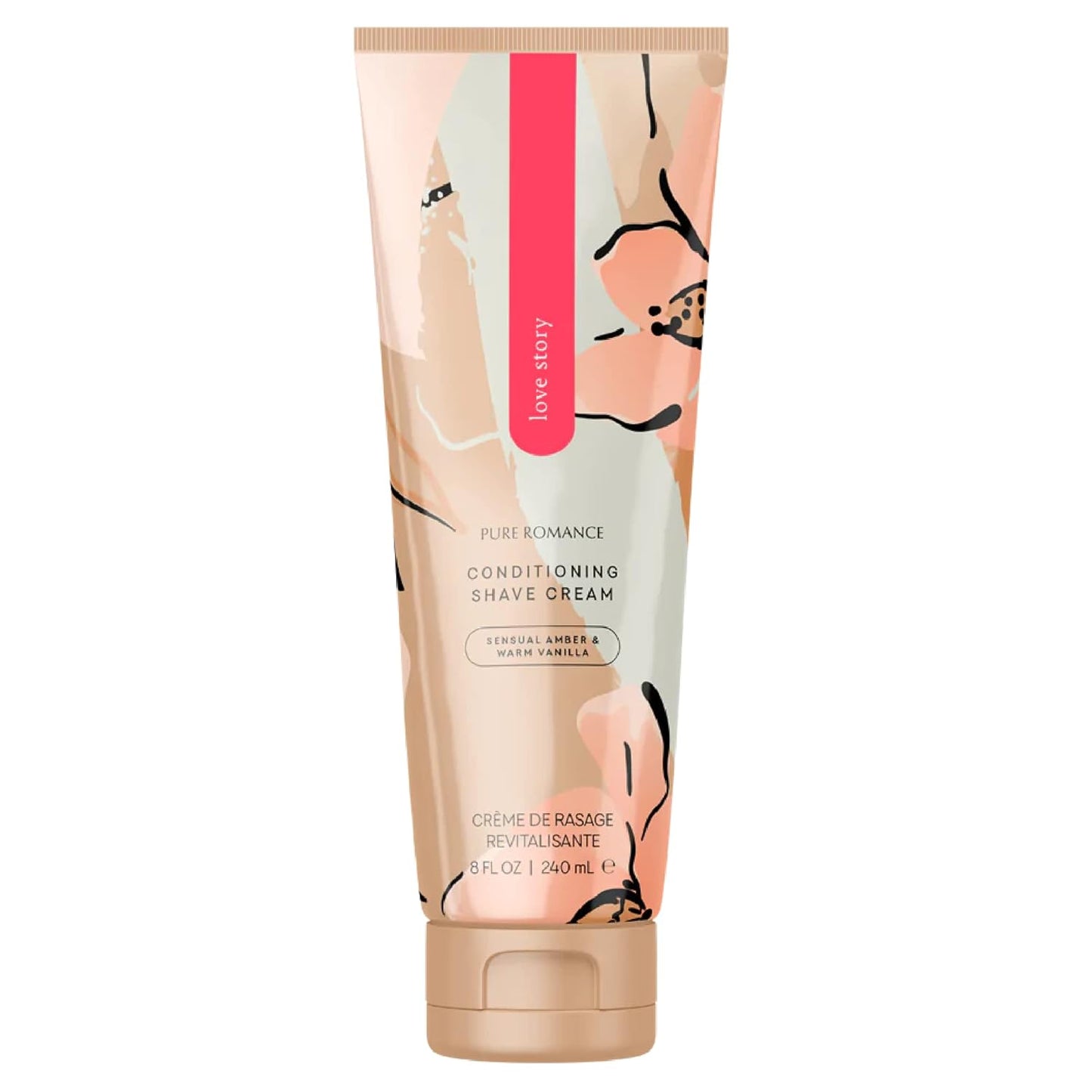 Pure Romance Coochy Cream, Conditioning Scented Shave Cream, Shaving Cream for Women to Experience their Smoothest Bikini Area, Legs, and Underarms, Love Story