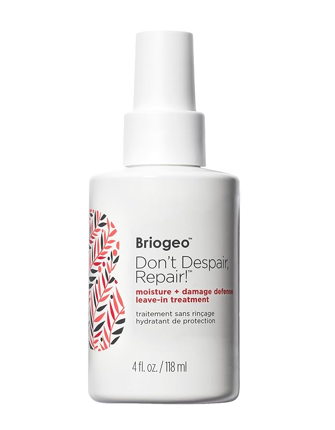 Briogeo Don't Despair, Repair! Moisture + Damage Defense Leave-In Treatment, Seals Split Ends and Repairs Dry, Damaged Hair, Protect Against Future Damage, Vegan, Cruelty-Free, 4 fl oz
