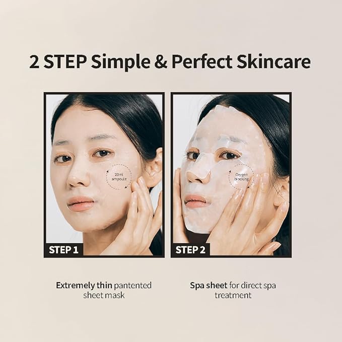 Black Yuja Bean Makeup Spa Mask Pack 10ea - 0.8 Fl. Oz of Ampoule Per Sheet, Nourishing, Sensitive Skin, Korean Skincare, Aesthetic, Moisturizing, Vegan, Hypoallergenic, Mother's Day Gift