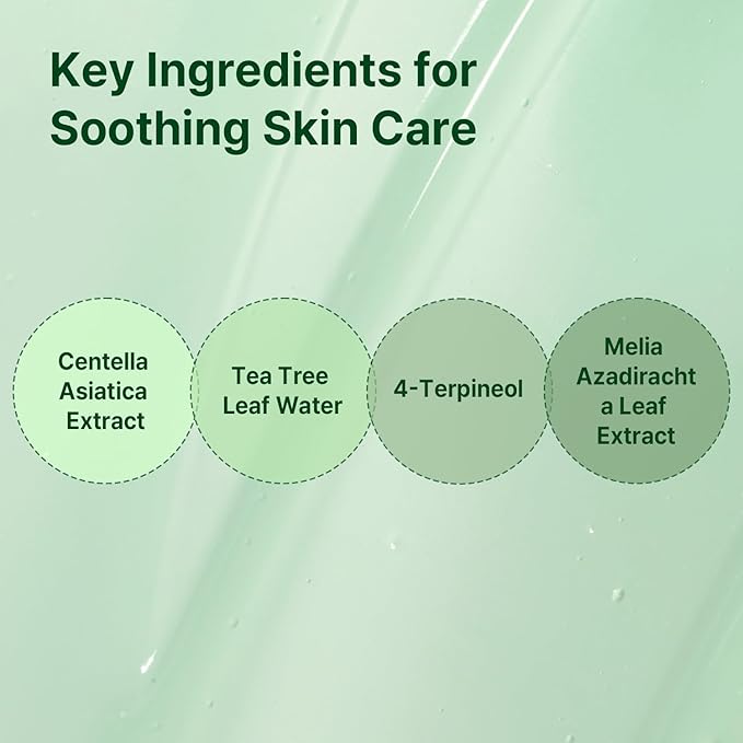 AVCA Quick Calming Cica Tea Tree Cream 100ml(3.38 fl. oz) – Soothing Moisturizer for Sensitive, Redness-Prone Skin, Lightweight Hydrating Gel, K-Beauty