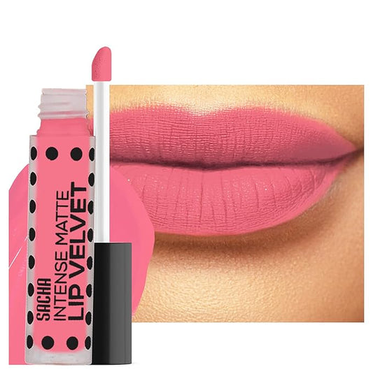 Sacha Cosmetics Intense Matte Lip Velvet Liquid Lipstick, Long-Lasting Velvet Matte Finish, 0.2 fl.oz. Trust Issues