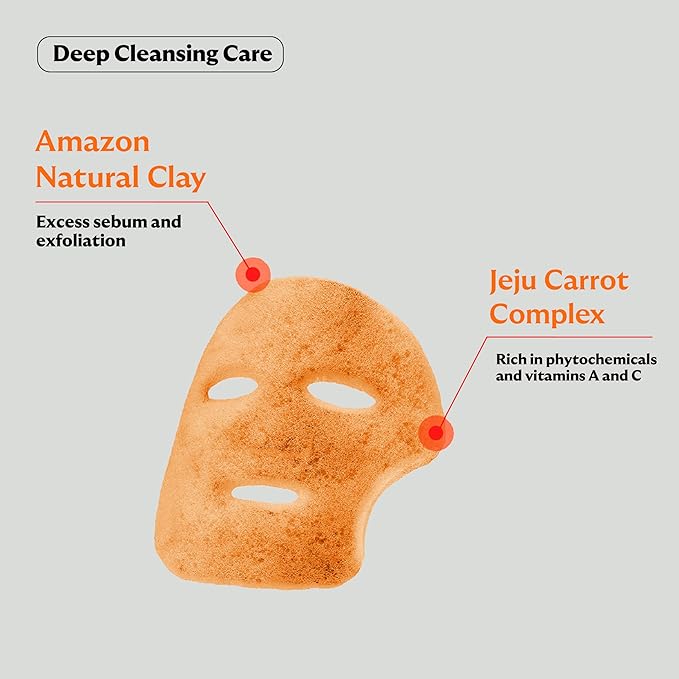 SUNDUK Jeju Carrabiome X Pore Tightening ReBalance Fresh Carrot Bubble Pack Remove Black Heads Pore Deep Cleaning (4G*12EA)