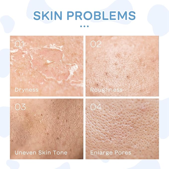 Milk Skin Care Sets&Kits,Beauty Gift Sets for Teenage Girls,Skincare Set-Cleanser,Eye Cream,Moisturizer, Sunscreen,Hand Wax,Cream,Facial Kits for Women,Deep Hydrating (One Size, Milk StyleA)