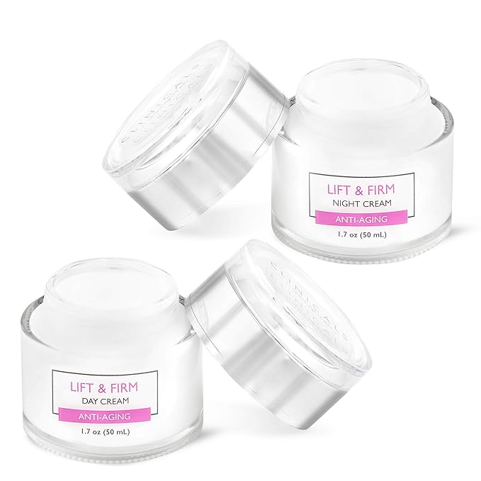 SpaScriptions Clinicals- Lift & Firm Day & Night Cream Set with Collagen - 2 Pack (1.7oz)