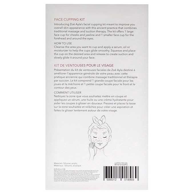 Face Cupping Kit by Zoe Ayla for Women - 2 Pc Tools