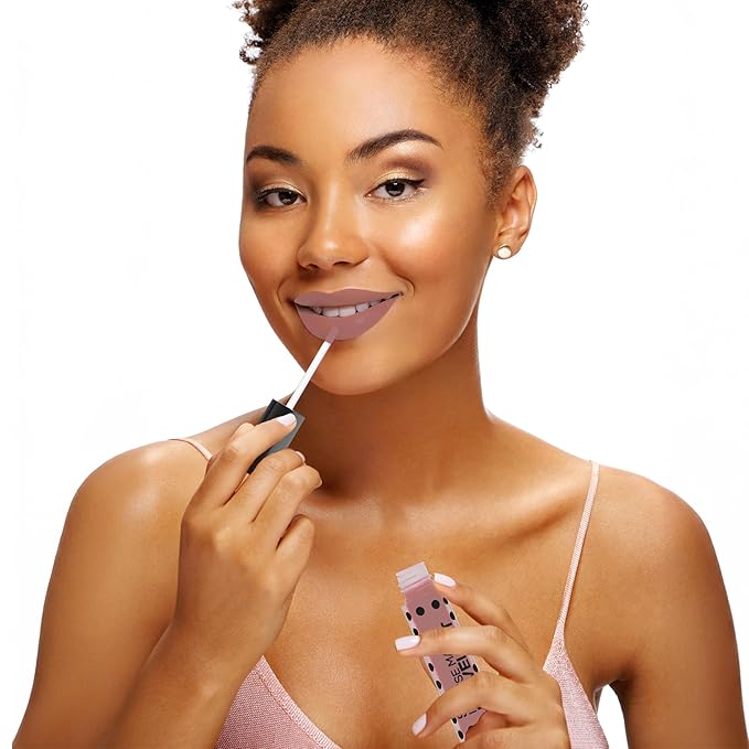 Sacha Cosmetics Intense Matte Lip Velvet Liquid Lipstick, Long-Lasting Velvet Matte Finish, 0.2 fl oz, I'm In The Nude