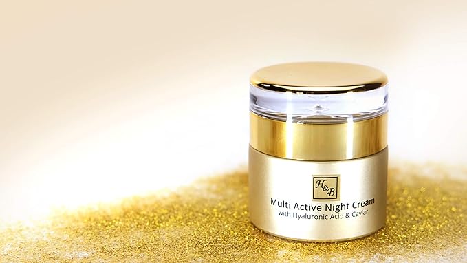 H&B Multi-Active Night Cream Anti-Aging Face Moisturizer for Women Hyaluronic Acid Caviar Extract
