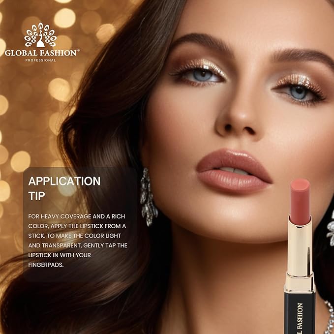 Global Fashion Silk Smooth Matte Lipstick – Long-Lasting, Luxurious Color, Rich Hydration, Lightweight Formula, Lightweight Matte Lip Color for Women, Available in Multiple Shades (111, 0.12 oz)