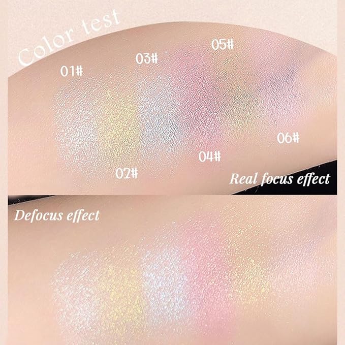 Low Saturation Delicate Long-Lasting Eyeshadow Palette, Monochrome Glitter Pressed Cream Single Vegan (10 Glittle Gold)