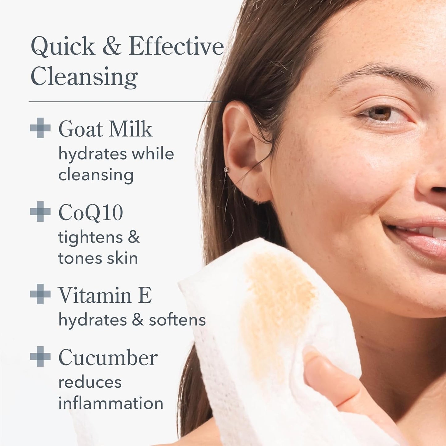 Beekman 1802 Face & Body Wipes, Fresh Air - Scented - 30 Count - Cleanses Dirt & Makeup - With Goat Milk, Aloe & Vitamin E - Alcohol Free, Biodegradable - Good for Sensitive Skin - Cruelty Free