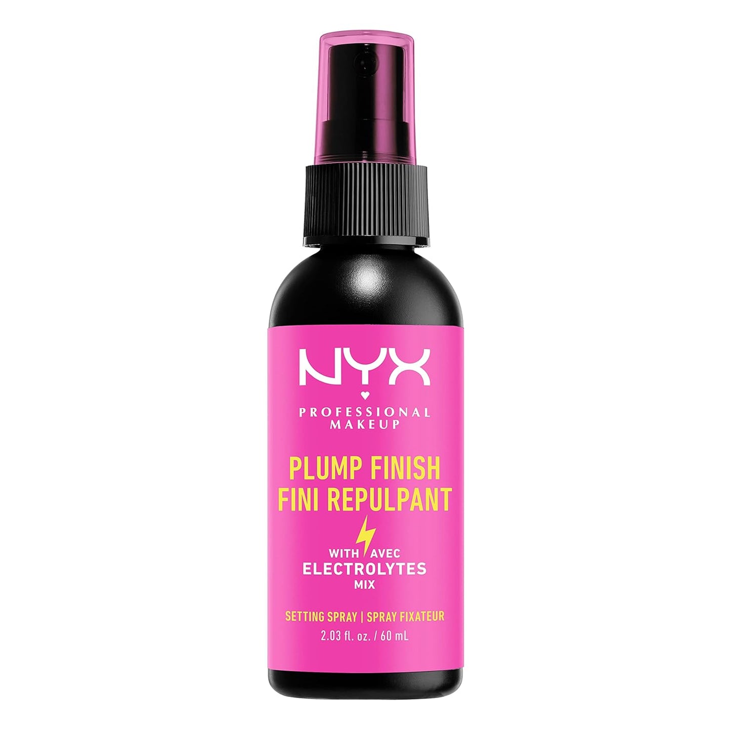 NYX PROFESSIONAL MAKEUP Makeup Setting Spray - Plump Finish, Long-Lasting Face Mist with Vitamins and Electrolytes, Vegan Formula