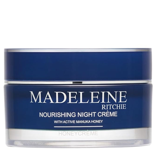 MADELEINE RITCHIE New Zealand HoneyCreme Nourishing Night Creme with Active Manuka Honey 3.4 fl.oz. Anti-Aging Night Firming Cream & Face Moisturizer