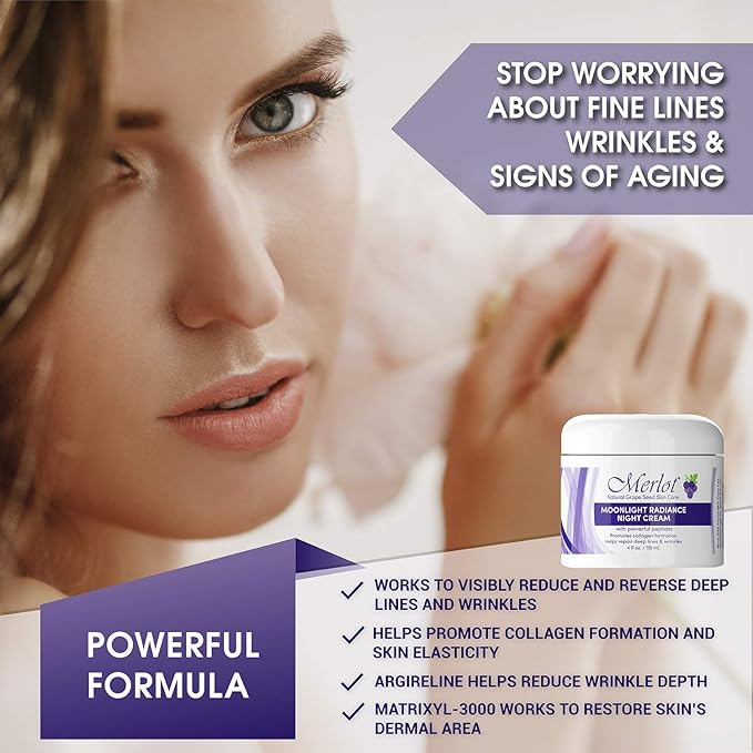 Merlot Skin Care Day and Night Moisturizer and Night Cream