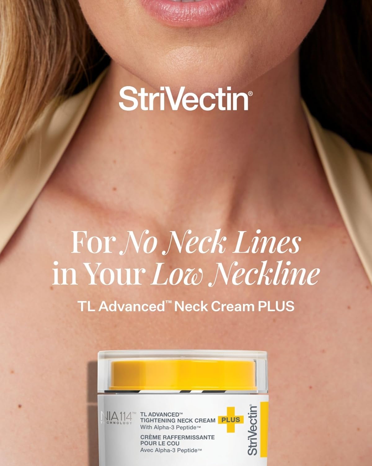 StriVectin Tighten and Lift Advanced Neck Cream PLUS, 1.0 oz for Tightening and Firming Neck and Décolleté Lines, Visibly Reducing Sagging and Crepey Skin for Smooth Healthy Looking Skin