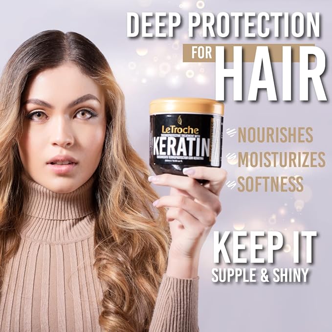 Thermoprotective Treatment With Keratin, Gives Softness Eslaticity And Shine, 500ml