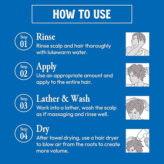 3D Volume Up Shampoo - Achieve 150% More Volume, Improve Scalp, Repair & Strengthen - DHT Blocker for Men, Mens Hair Growth Products, Volumizing Shampoo for Thinning Hair, Gifts For Men