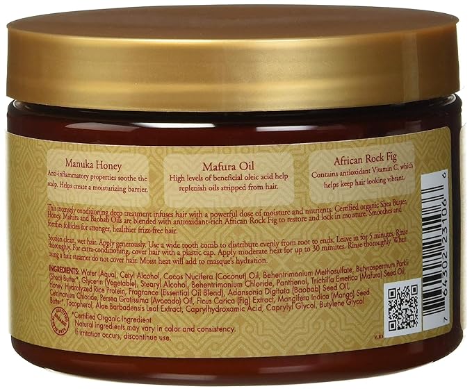 Sheamoisture Manuka Honey &Mafura Oil Intensive Hydration Treatment Masque, 12 Oz