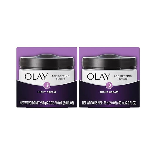 Olay Night Cream with Pro Retinol and Vitamins C & E Age Defying, Pack of 2