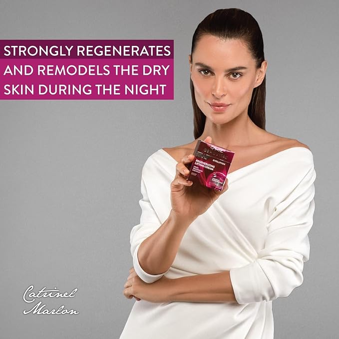 GEROVITAL EVOLUTION Regenerating Lifting Cream Night Care with Superoxide Dismutase SOD (Anti-Aging Super Enzyme), Ultrafiller Hyaluronic Acid with Wrinkle Filling Effect, 50 ml