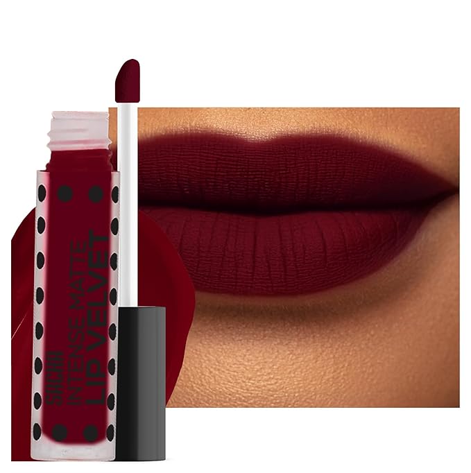 Sacha Cosmetics Intense Matte Lip Velvet Liquid Lipstick, Long-Lasting Velvet Matte Finish, 0.2 fl.oz Hang Over Red