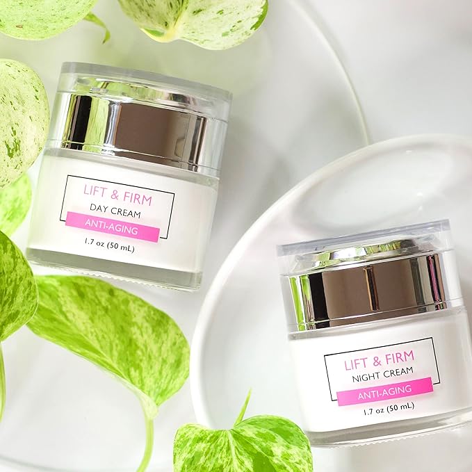 SpaScriptions Clinicals- Lift & Firm Day & Night Cream Set with Collagen - 2 Pack (1.7oz)