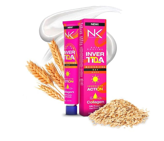 Nourishing Day Hair Mask – Moisturizing Hair Mask with Collagen, Milk Protein & Oat – Mask for Dry and Damaged Hair – Thermal Protection & Shine 100g tube.
