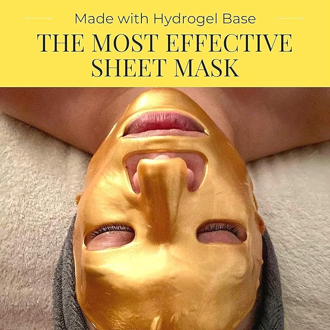 Doppeltree Golden Self-care Bundle: Gold Face Mask + Gold Lip Mask + Gold Eye Mask
