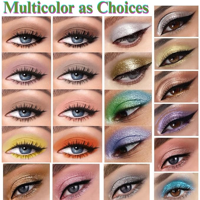 Liquid Glitter Eyeshadow Shining Eye Shadow Makeup Shimmer Long Lasting Quick-Drying (Gold)