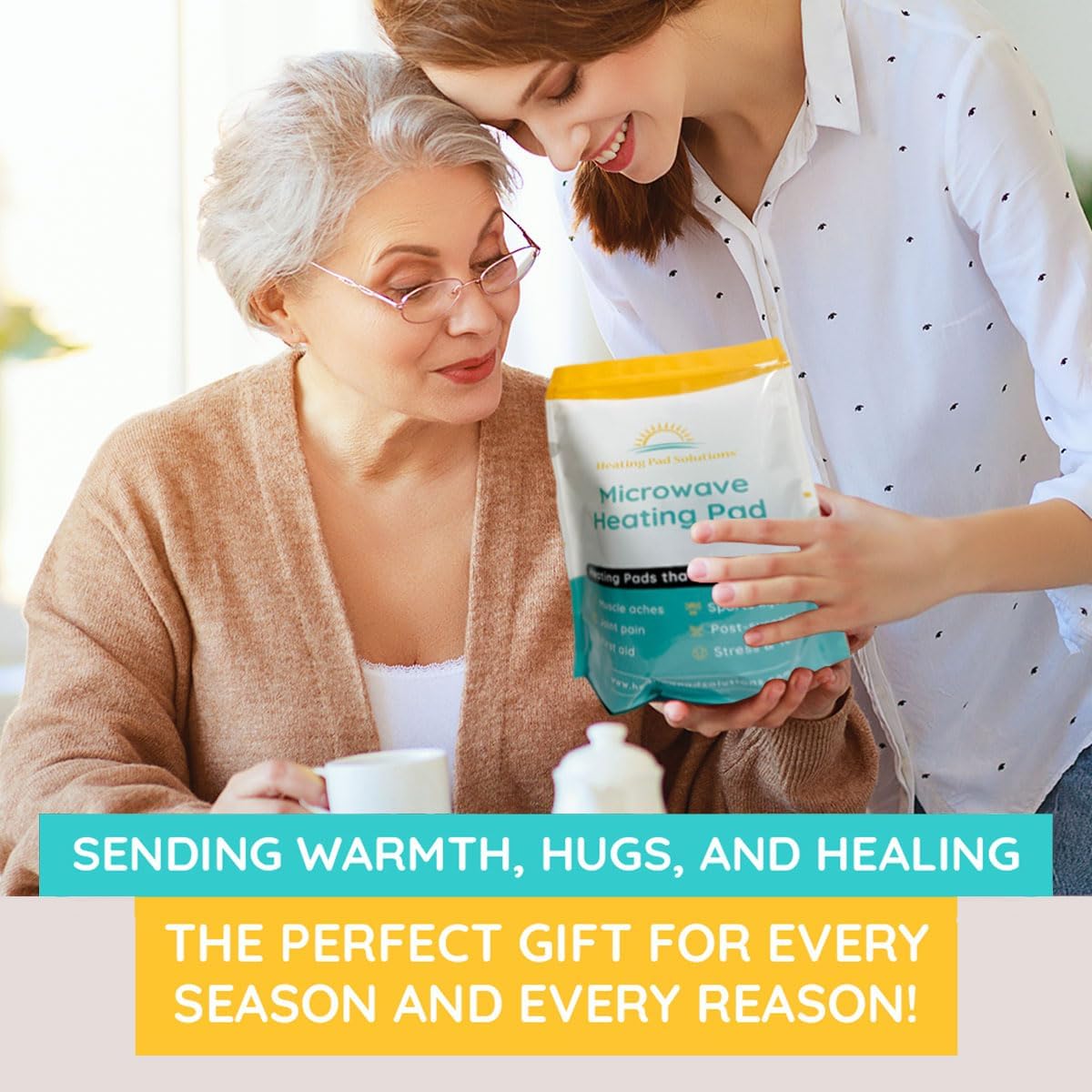 Microwavable Heating Pads For Neck Pain Relief, Back Pain, Shoulder Pain Relief - Microwave Heating Pad For Cramps And Muscle Relief, Hands- Free Heat Pack For Tense Muscle - 1 Pack - Lavender Scented