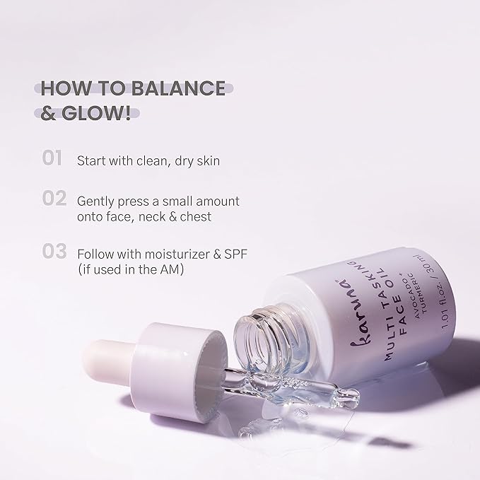 Karuna Age-Defying + Clarifying Sheet Masks (5-Pack) & Multi-Tasking Face Oil (30 mL) – Glow-Boosting Skincare Set for Nourished, Radiant Skin