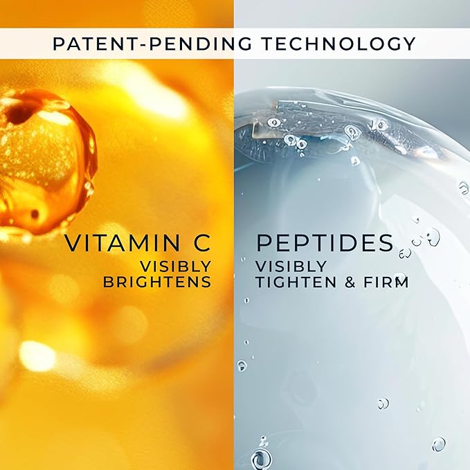 RoC Multi Correxion Revive + Glow 10% Active Vitamin C Serum for Face, Daily Anti-Aging Wrinkle and Skin Tone Skin Care Treatment, Brightening Serum, 1 Fluid Ounce