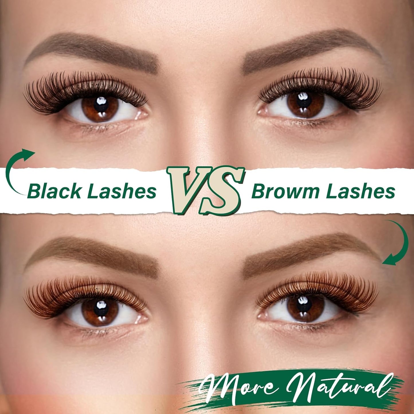 KEYYOU Brown Lash Clusters 144pcs Eyelash Clusters 8-18MIX D Curl Cluster Lashes Soft Wispy Lash Clusters Natural Look Brown DIY Lash Extension At Home(Brown01-D-8-18MIX)