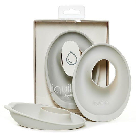 LiquiBands Face Washing Wristbands – No More Wet Sleeves - Silicone Spa Bands to Catch Water Drips – Travel Accessory, Esthetician Essential, & Teen Gift for Skincare Routine (Dove Grey, 1 Pair)