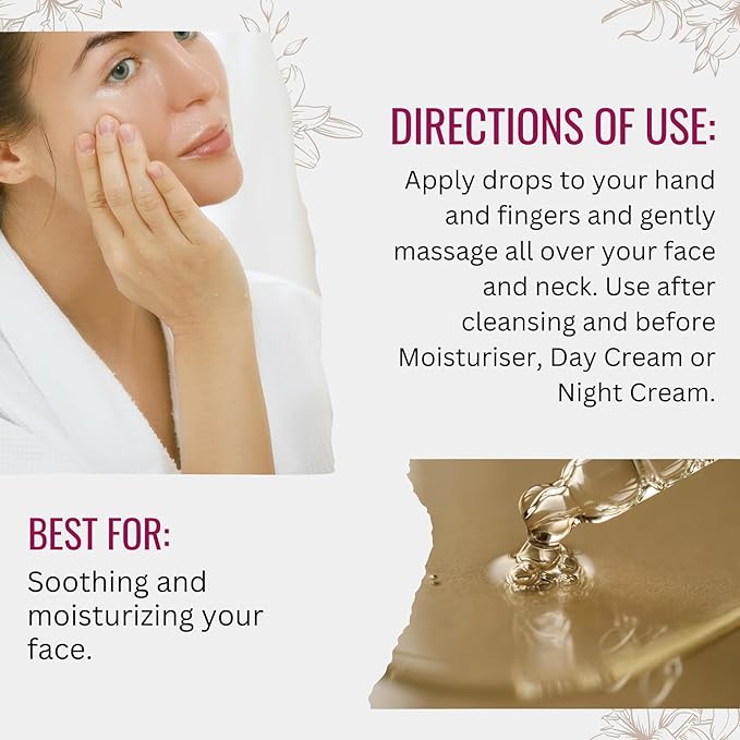 Manuka Lane Nourishing Face Oil, with Sweet Almond Oil, Rosehip and Manuka Oil Results for Soothe and Moisturise Your Face