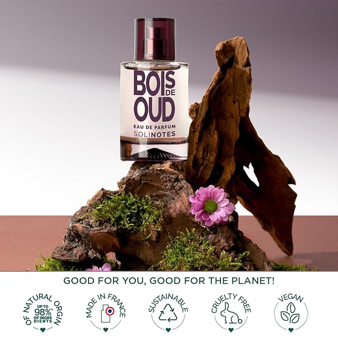 SOLINOTES Oudwood Perfume for Men - Eau De Parfum | Enchanting Woody and Musky Scent - Made in France - Vegan - 1.7 fl.oz