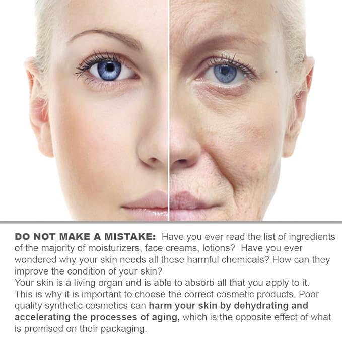 Botanical Green Care Organic Facial Moisturizer. Natural Anti Aging Face Moisturizing Cream for Sensitive, Dry & Normal Skin for Women and Men