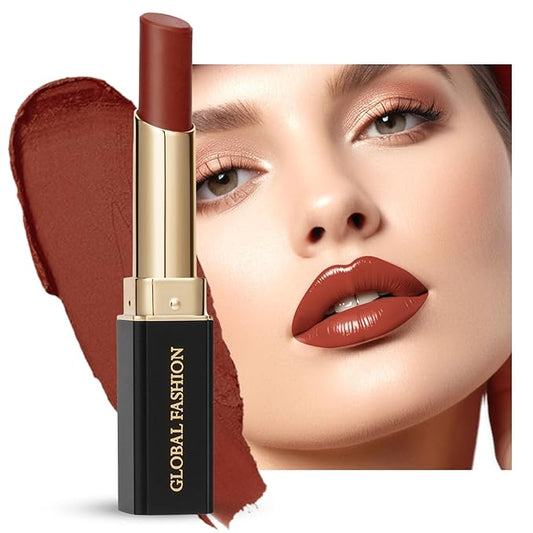 Global Fashion Silk Smooth Matte Lipstick – Long-Lasting, Luxurious Color, Rich Hydration, Lightweight Formula, Lightweight Matte Lip Color for Women, Available in Multiple Shades (111, 0.12 oz)
