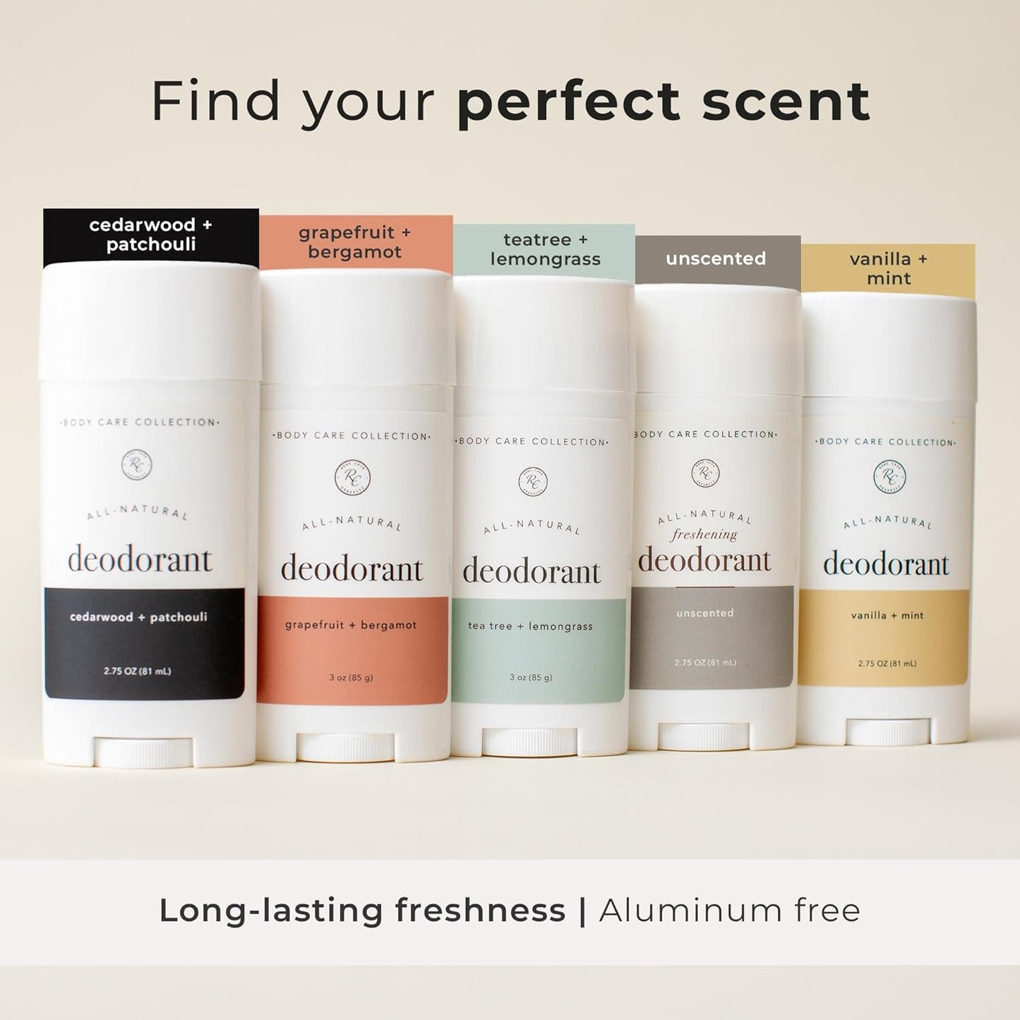 Rowe Casa Organics Vanilla + Mint Natural Deodorant for Men and Women, Sweet and Refreshing Paraben-Free Deodorant Stick with Therapeutic-Grade Essential Oils, 2 oz